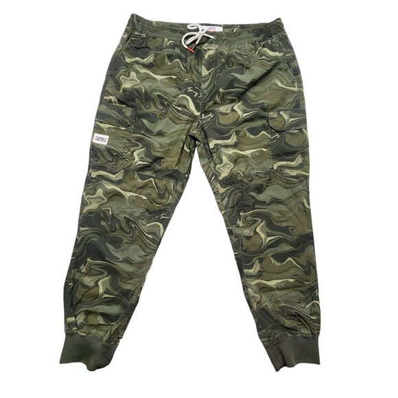 Tommy Hilfiger Men's Drawstring Camo Cargo Elastic Waistband Joggers‎ Pants 3XL - Picture 1 of 16